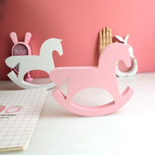 European New Wooden Trojan Horse Living Room Bedroom Childrens Room Decorations Ornaments Creative Gifts