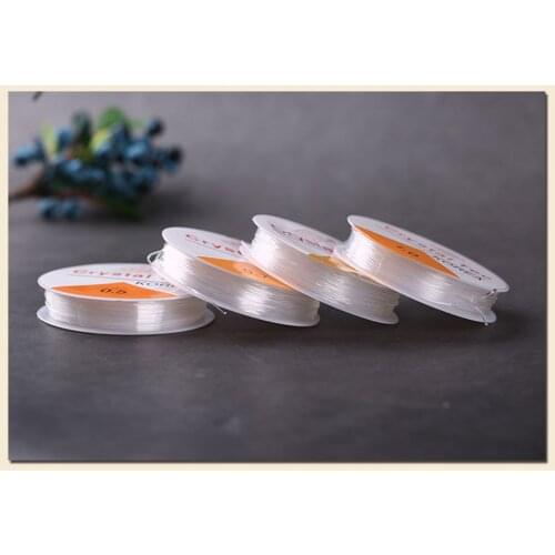 DIY A ccessories 0.8mm Transparent Crystal String for Handmake Spandex Elastic Rope DIY Knitting Rope For Bracelet