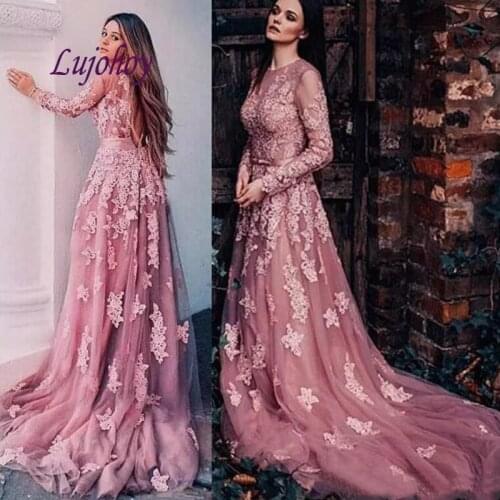 Sexy Long Sleeve Lace Mermaid Evening Dresses Party Plus Size Women Ladies Prom Formal Evening Gowns Dresses