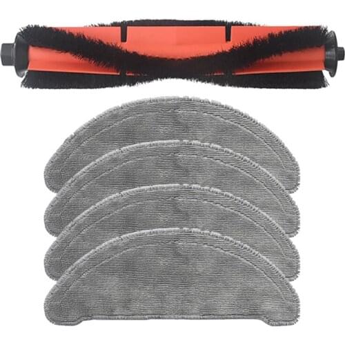 Mops Cloths Pad Rolling Main Brush Side Brush HEPA Filter For Roidmi EVE Plus Robot Vacuum Cleaner Parts