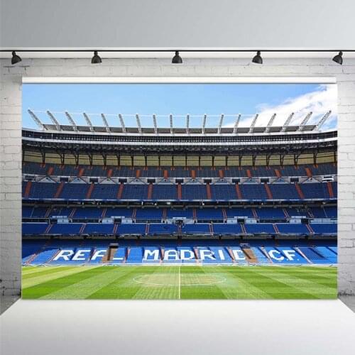 Football Field Vinyl Photography Background for Baby Forest Photo Shoot Backdrop for Wedding Photo Studio