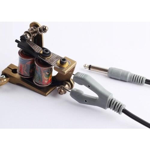 YILONG 1.8m Top Quality Tattoo Clip sliver Rubber Silicone Cord For Tattoo Power Supply Tattoo Machine Free Shipping