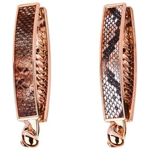 Women Snakeskin Pattern Golden Barrette Hairpins Banana Hair Clips Glitter Luxury Ponytail Holder Hair Clamps With Teeth
