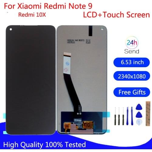 6.53"New For Xiaomi Redmi Note 9 LCD Display Screen+Touch Screen Digitizer For Redmi 10X Note 9 M2003J15SG LCD Display