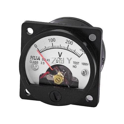 1PC AC 100V 250V 300V 450V 600V Screw Mounted Voltage Panel Meter Voltmeter SO-45