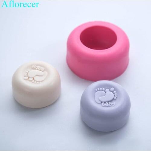 3D New Cute Baby Silicone Soap mold Making handmade candle mold DIY Craft molds Cake Baking Mould Fondant Molds baby soap form