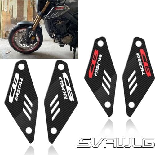 3D Printing Carbon Fiber Side Decals Tank Pad Gas Oil Sticker Motorcycles Decoration Accessories For HONDA cb650r CB 650R