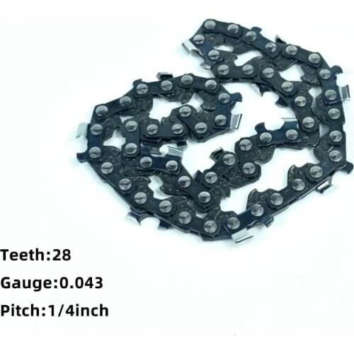 4inch Chain Bar Saw Chain Teeth 28 for Mini Chainsaw Pruning Saw Gauge .043inch Narrow Guide Harmless To Tree Bark for Tantool
