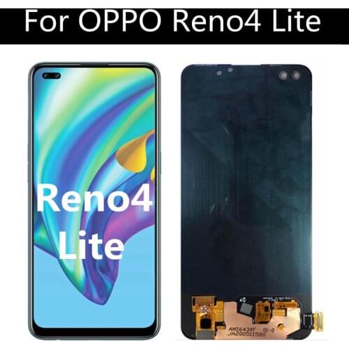 6.43" LCD FOR OPPO Reno4 Lite LCD Display Touch Screen Digitizer Assembly Replacement parts For OPPO CPH2125 LCD