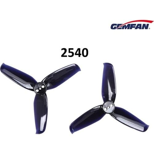8pcs/4pairs GEMFAN Flash 2540 2.5x4 2.5 Inch 3-Paddle Propeller with 1.5mm Mounting Hole For 1105 1106 Motor