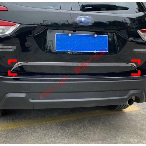ABS Chrome Rear Door Trunk Lid Below Cover Trim Exterior Molding Stickers For Subaru Forester SK 2018 2019