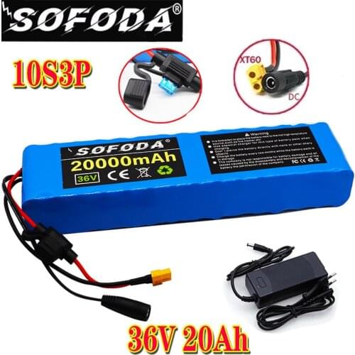 36V 20Ah 18650 lithium battery pack 10S3P 600W or less, suitable for scooter E Twow scooter m365 pro ebike backup power supply