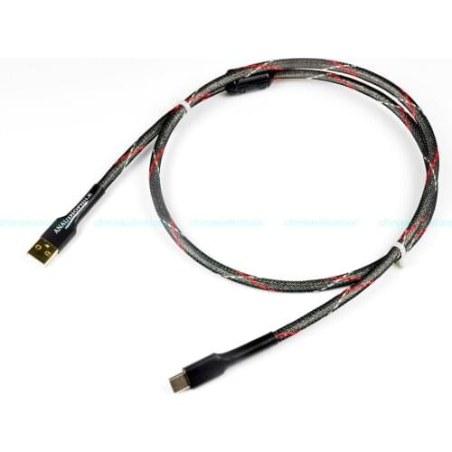 HiFi USB Type C Cable Sliver Plated Hi-End USB A To C Audio Data Cable 5N DAC PC Mobile