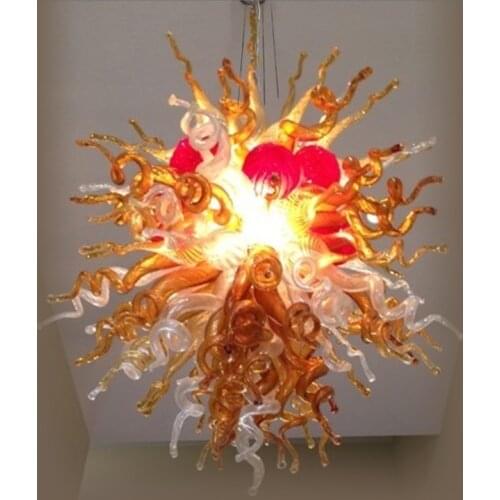 Creative Design Crystal Chandelier Hand Blown Glass Villa Lighting Chandelier for Dining Room