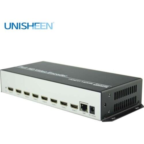 Unisheen H.265 H.264 8in1 HDMI Video Encoder PCR MPTS Transmitter Live Broadcast Wowza Facebook YouTube RTMP RTSP UDP