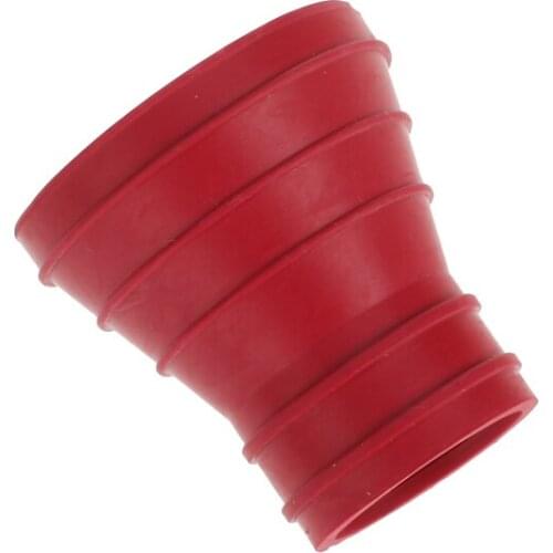 Red Rubber Golf Ball Pick Up Retriever - Fits Most Putters Rubber Suction Cup