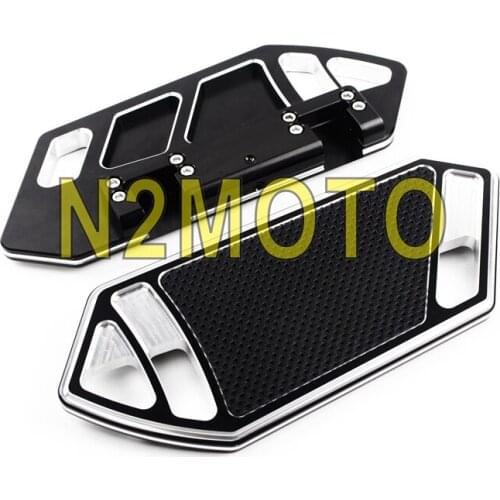 Motorcycle Passenger Footpegs Driver Footrest Floorboards For Harley Touring Softail 1984-2015 Billet Aluminum Foot Pegs Boards