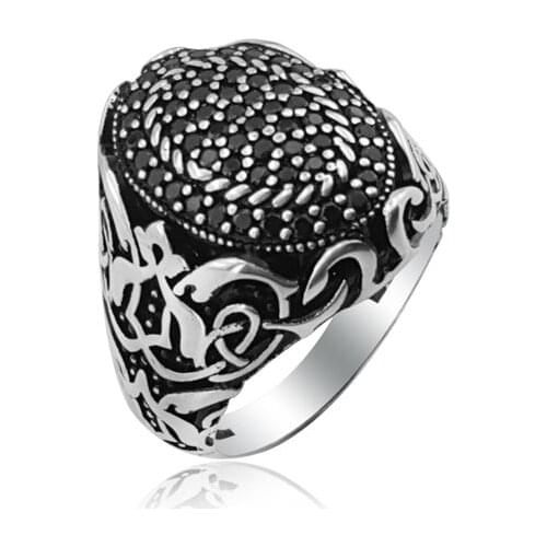 925 Silver Casual Men Rings Traditional Rings for Man