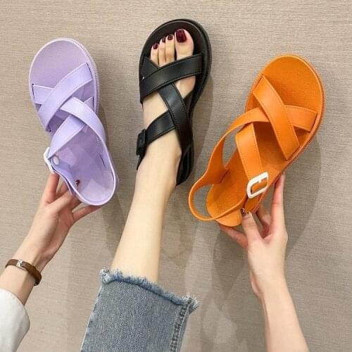 Shoes Women Slippers Sandals 2021 New Womens Summer Flat Outdoor Sports Sandales Femmes