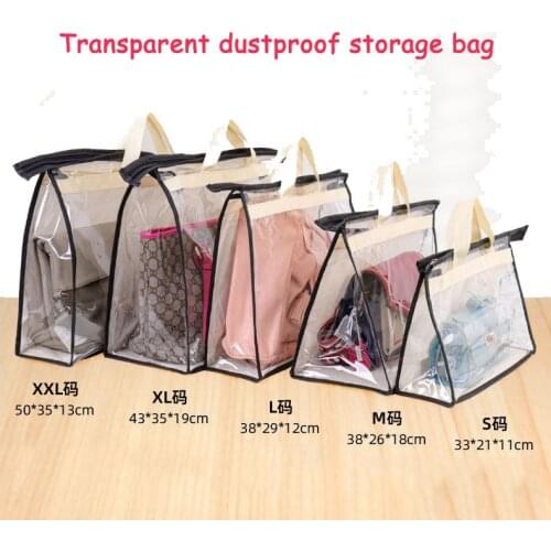 Transparent Dust Protection Storage Bag Wardrobe Storage Bag Wardrobe Partition Storage Rack Cabinets Holder Organizers