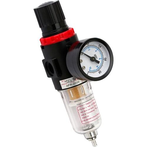 AFR-2000 Air Filter Regulator Moisture Trap Pressure Gauge Compressor