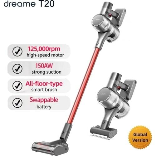 Dreame T20 Handheld Cordless Vacuum Cleaner Intelligent All-surface Brush 25kPa All In One Dust Collector Floor Carpet Aspirator