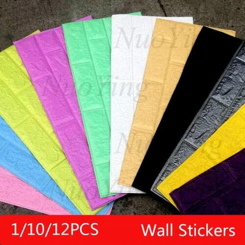 DIY Self Adhesive 3D Wall Stickers Bedroom Decor Foam Brick Room Decor Wallpaper Wall Decor Living Wall Sticker For Kids Room