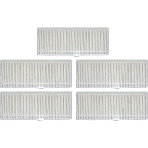 5pcs/lot vacuum cleaner hepa filter for Ecovacs Deebot DR95 DR97 DR98 DM86G DM88 Robot Vacuum Cleaner Parts filters replacement