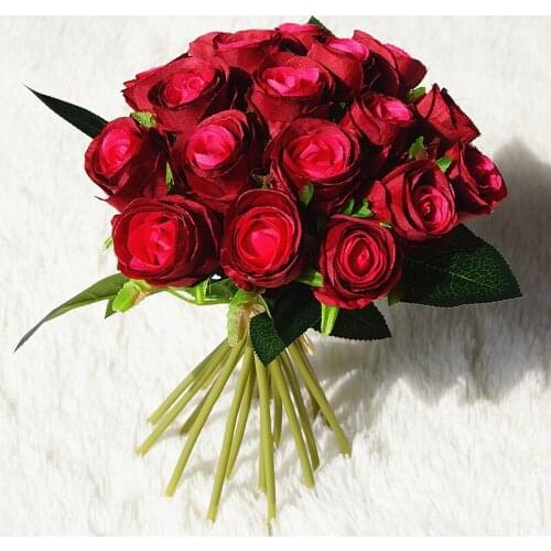 Wedding Bouquet Flowers Marriage Accessories Small Bridal Bouquets Silk Roses Wedding Bouquets for Bridesmaids Decoration New