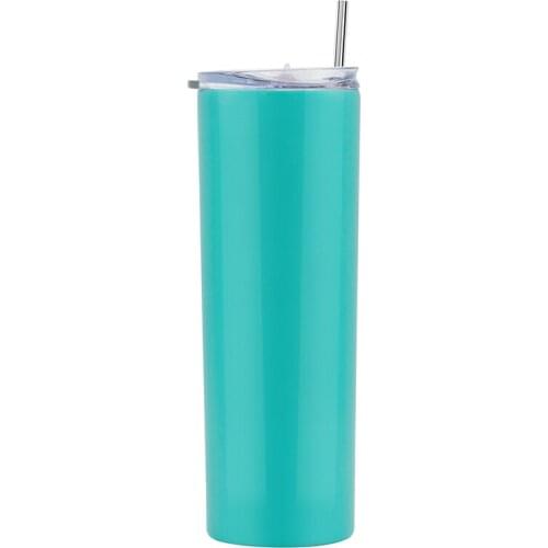 20oz Stainless Steel Mug Water Bottle Cups Vacuum Insulated Travel Coffee Tumbler With Straw Car Accompanying Cup