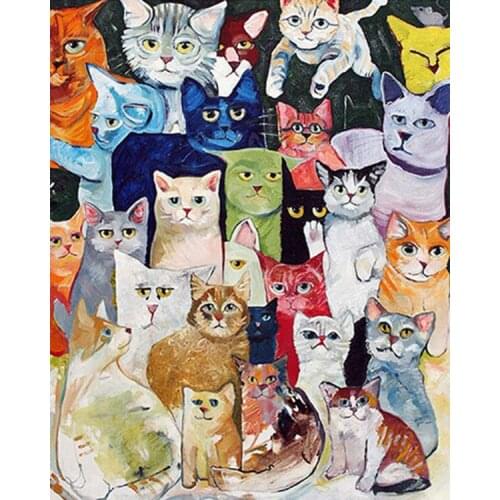 Animal Diamond Painting Pet Cat Diamond Painting 5D New Arrivals Cross Stitch Kits EmbroideryDiamond Painting Full Drill Round