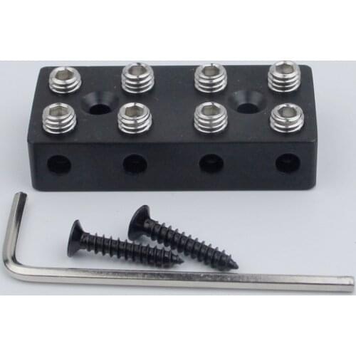 1PCS Electric Bass Bridge String Lock Black 4-5Strings