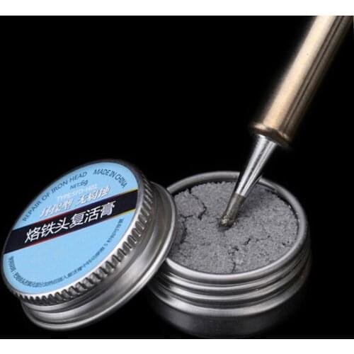 1pc Electrical Soldering Iron Tip Refresher Solder Cream Clean Paste For Oxide Solder Iron Tip Head Resurrection