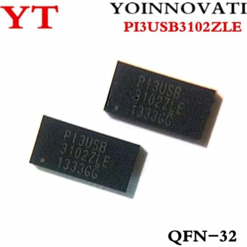 10PCS/lot PI3USB3102ZLEX PI3USB3102ZLE P13USB 3102ZLE QFN-32 IC