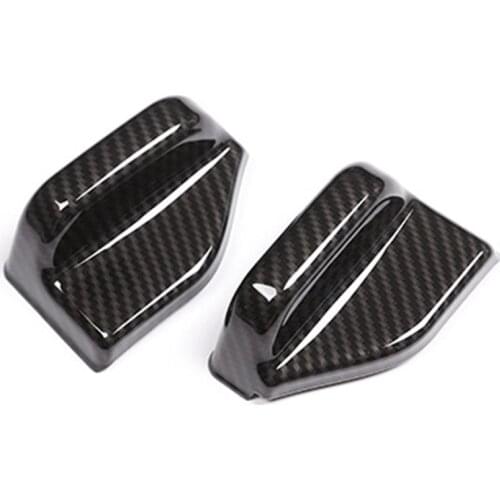 2pcs Carbon fiber pattern ABS Safety Belt Cover Trim For Mercedes Benz B CLASS GLA Class W117 C117 W246