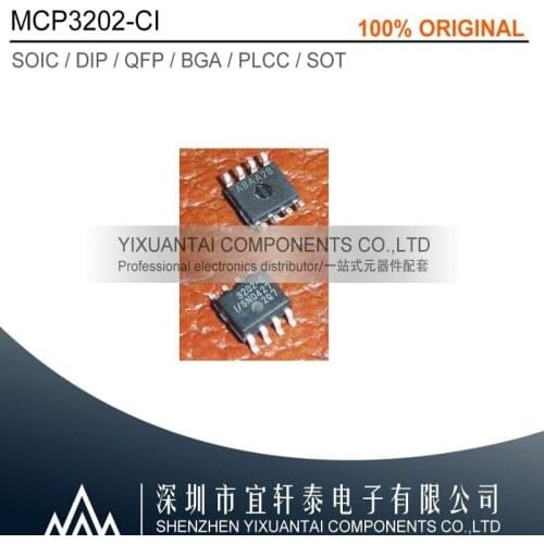 5pcs/lot 50pcs/lot 100pcs/lot Free shipping 100% original MCP3202-CI/SN MCP3202 3202-CI 3202 SOP8