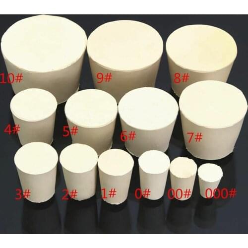 5Pcs Solid Rubber Stoppers Plug Bungs Laboratory Bottle Tube Sealed Lid Corks is in chemical experiments used to seal equipment