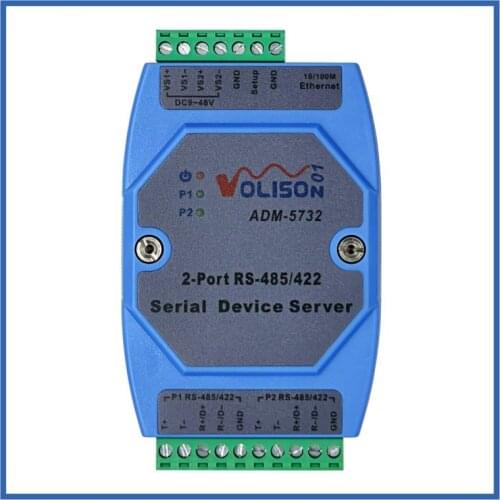 2-way 485 to Tcp/ip Industrial Grade 2-port RS422 485 Serial Oral Server 485 to Ethernet Guide