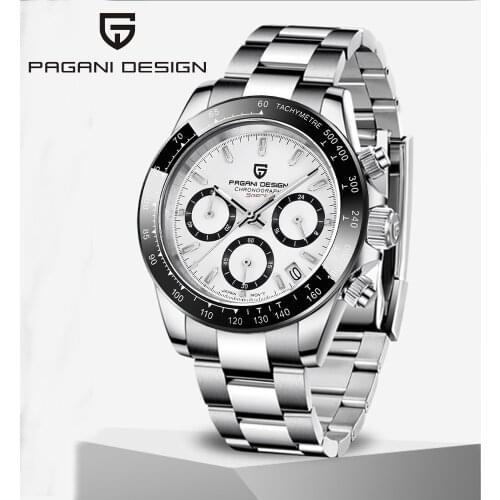 PAGANI Design 40MM Mens Quartz Watches Top Brand Multifunction Chronograph Luxury Watch Mens Stainless Steel Waterproof Watch
