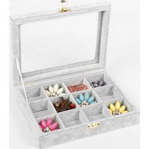 Jewelry Display Case Tray Storage Box Organizer Holder for Bracelet Rings