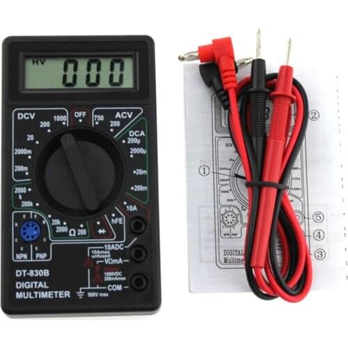 Digital LCD Multimeter AC/DC Electric Voltmeter Ammeter Ohm Tester Eletronics Multi Meter Tools