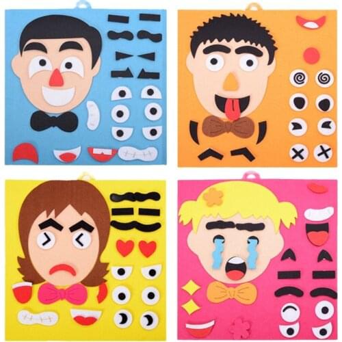 Baby Educatioanl Toys Changing Faces Jigsaw Puzzle Games Change Toys 4 styles Faces Changing Puzzles Creative Birthday Gift