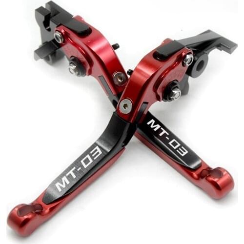 For YAMAHA MT03 MT 03 MT-03 2015 2016 2017 2018 Motorcycle Handlebars Accessories Folding Extendable Brake Clutch Levers