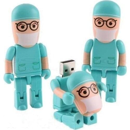USB Flash Drive PenDrive 4GB/8GB/16GB/32GB/64GB Doctor model Plastic Pendrive memory card U disk Flash memory cute(usb 2.0drive)