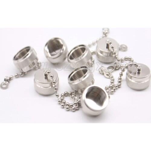 JX connector 10PCS UHF N female dust cap Protection Cover With Chain for UHF SO239 or N female Free shipping