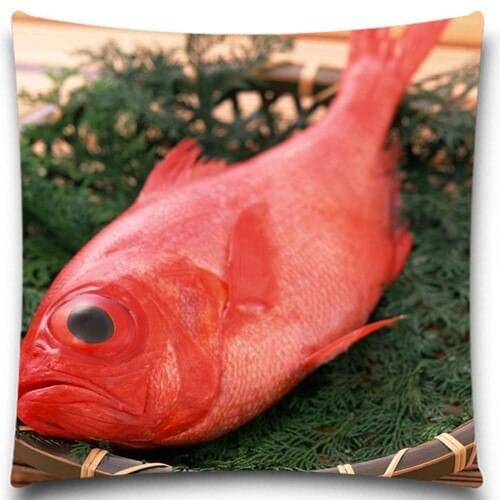 Red fish New 2016 Hot Sale Cotton Polyester Pillow Case For office/bedroom/chair seat cushion 18x18 inches Decorative 9 style