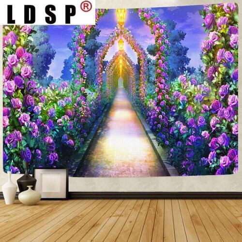 LDSP Trippy Sea Tapestry Hippie Fish and Jellyfish Summer Abstract Art Wall Hanging Tapestries for Living Room Home Decor Banner