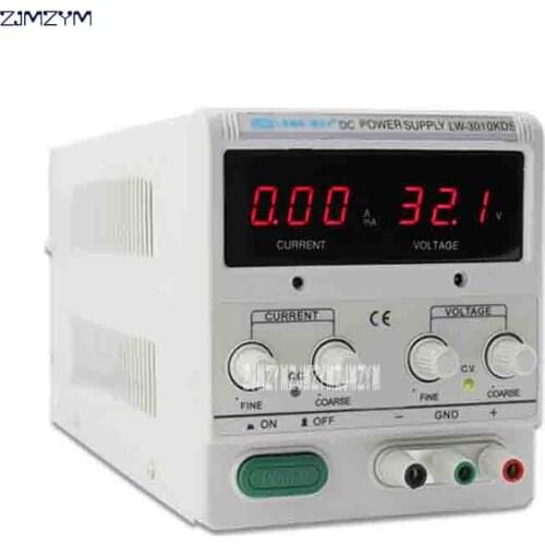 LW-K3010KDS 30V 10A Adjustable DC Voltage Regulator Switching Power Supply Digital Display Notebook Repair Power Supply