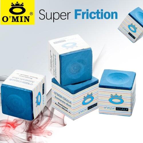 O’MIN Chalk Oily Blue Professional Smooth Pool Cue Chalk Non-stick Strong friction For Black 8/ 9 ball Billiard Accessories