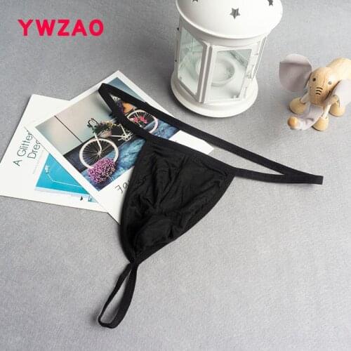 YWZAO Mens Panties Erotic Intimate Anal Plug Underwear Thongs For Adults 18 Goods Bdsm Sexy Lingerie N10